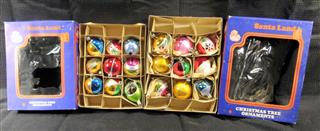 LOT 67 VINTAGE CHRISTMAS ORNAMENTS SANTA LAND VICTORIA - LOT INCLUDES A VARIETY
